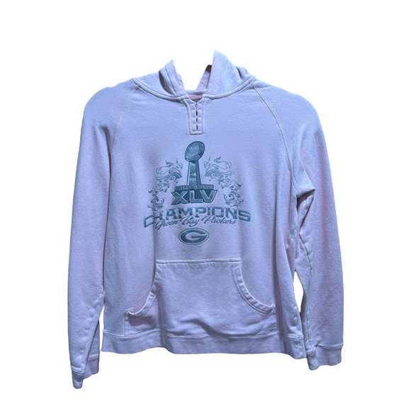 Reebok Tops - Vintage Women’s Size Small Pink Reebok Green Bay Packers Hoodie